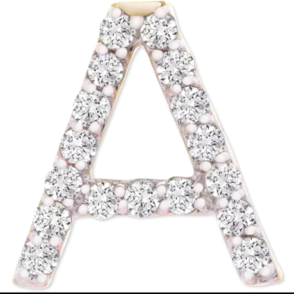 REAL DIAMOND LETTER A